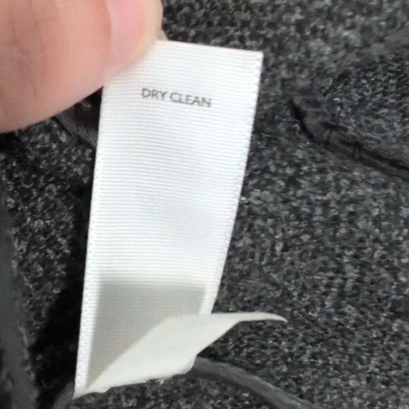 J Jill 2 Button Blazer Womens Size Medium Gray Academia Wool Blend Unlined - Picture 7 of 8